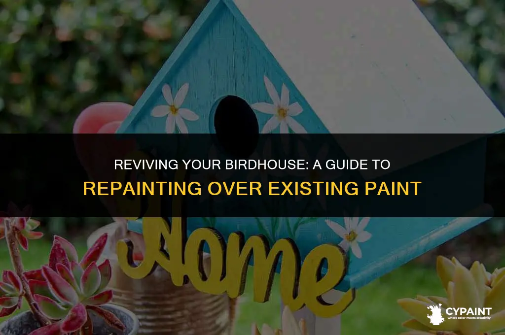 how to paint a birdhouse that