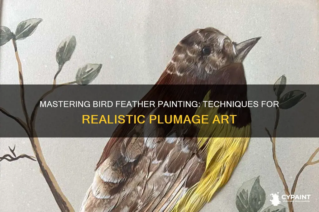 how to paint a bird