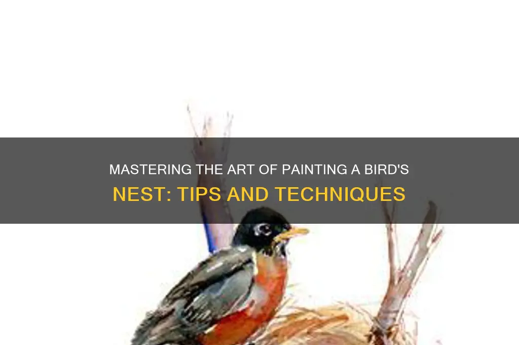 how to paint a bird