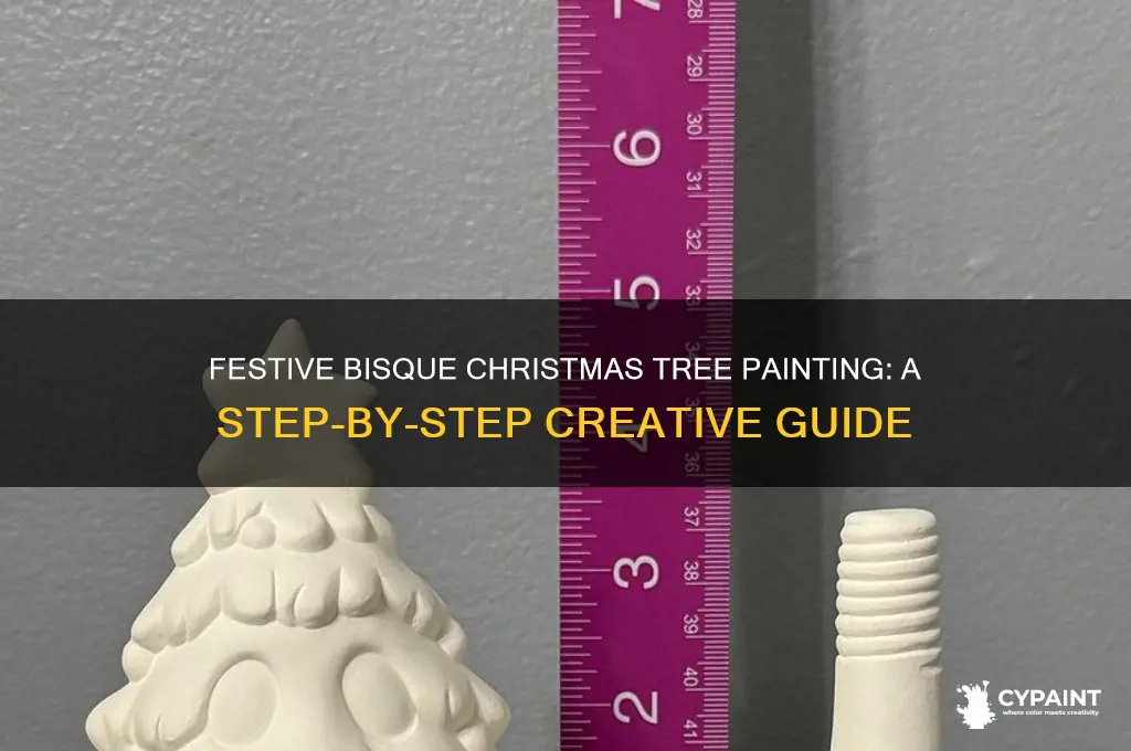 how to paint a bisque christmas tree