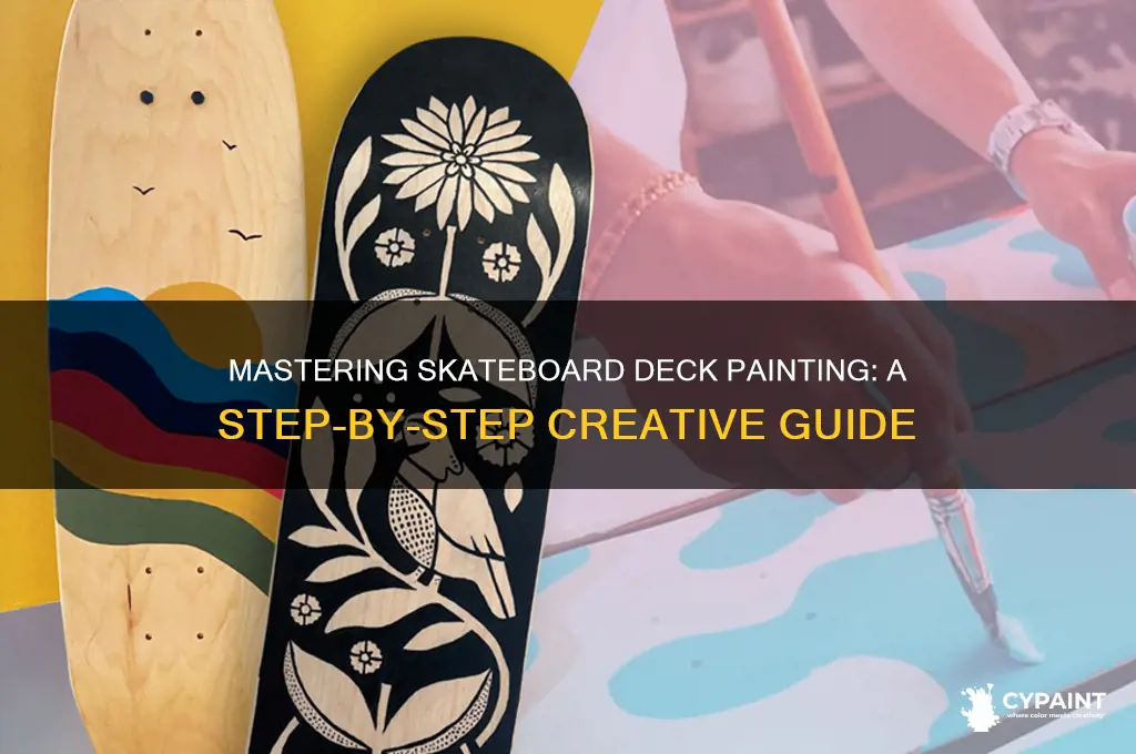 how to paint a blank skateboard deck