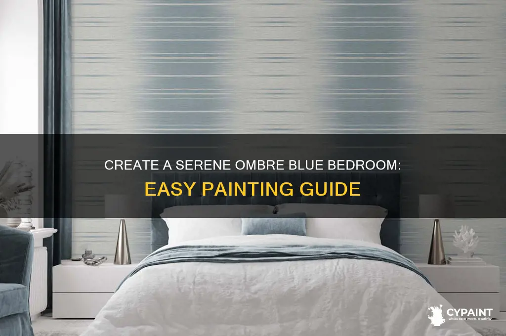 how to paint a blue bedroom ombre
