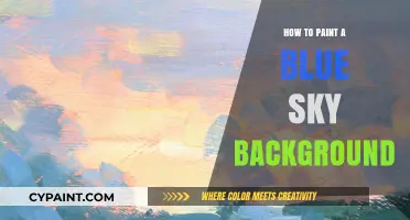 Mastering the Art of Painting a Vibrant Blue Sky Background
