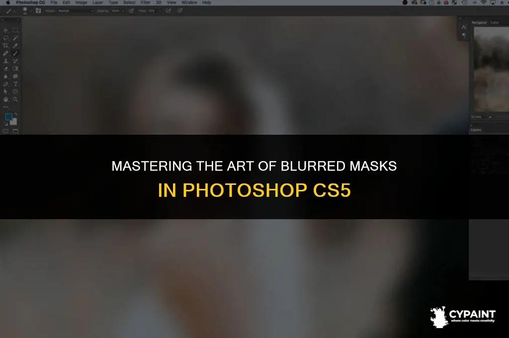 how to paint a blur in a mask in cs5