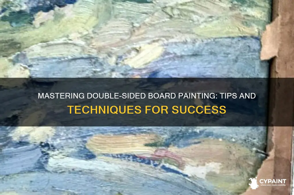 how to paint a board on both sides