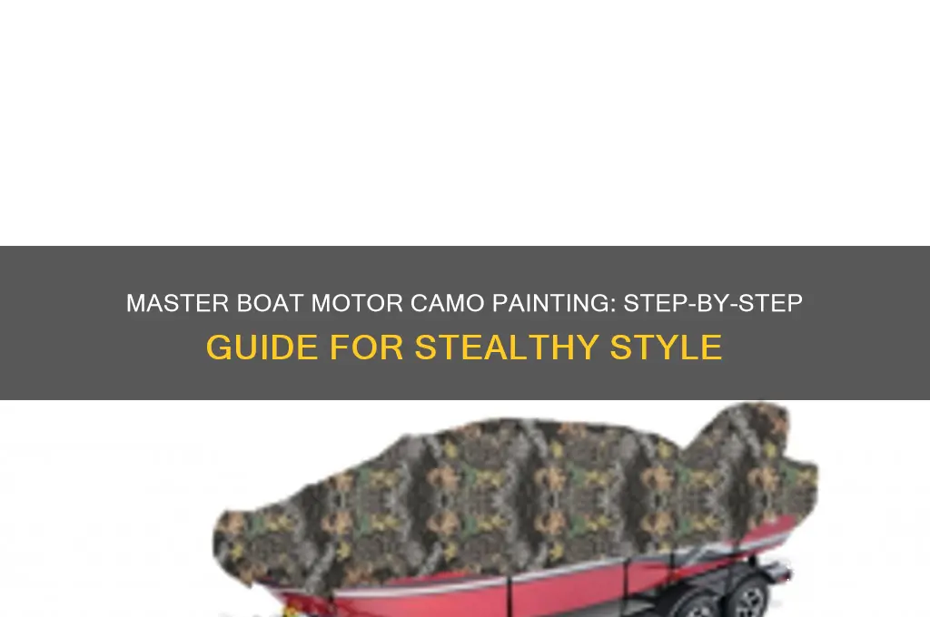 how to paint a boat motor camo