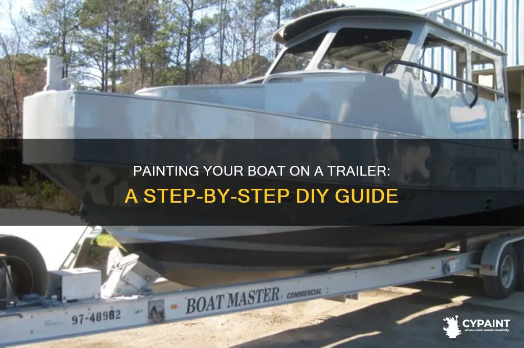 how to paint a boat on a trailer