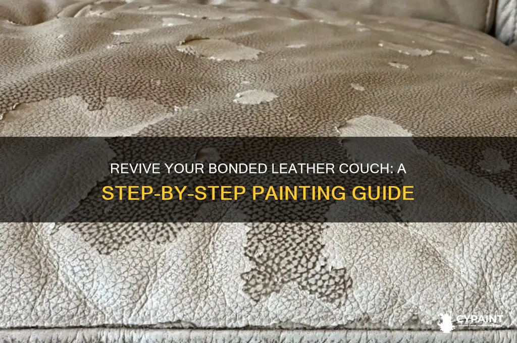 how to paint a bonded leather couch