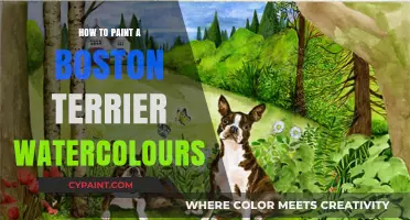 Mastering Watercolor Techniques to Paint Adorable Boston Terriers