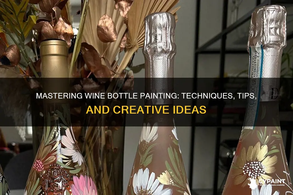how to paint a bottle of wine