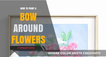 Mastering the Art: Painting a Delicate Bow Around Flowers