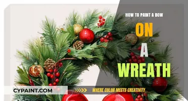 Elegant Wreath Decor: Step-by-Step Guide to Painting a Bow