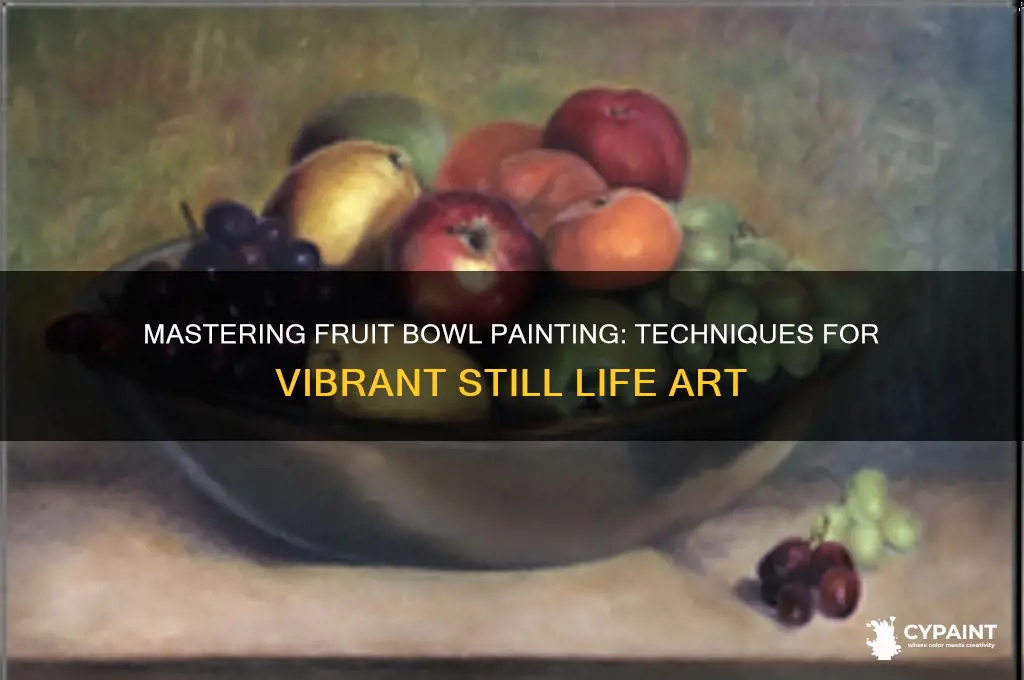 how to paint a bowl of fruit