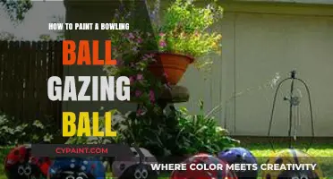 DIY Gazing Ball: Transforming a Bowling Ball with Creative Painting Techniques