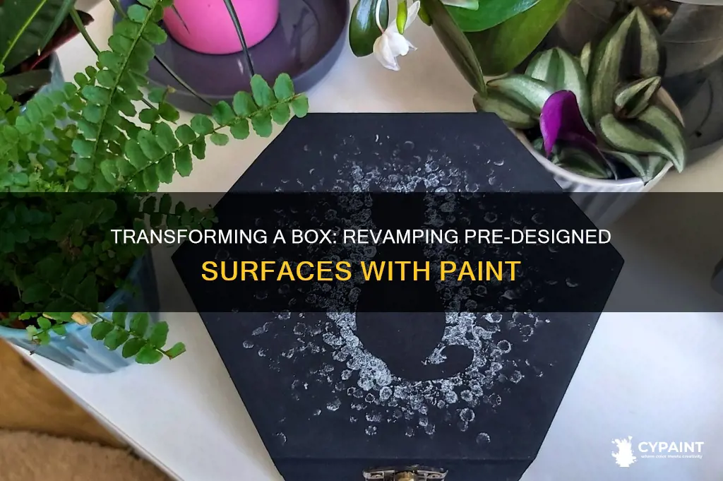 how to paint a box with a already design