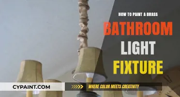Revamp Your Brass Bathroom Light Fixture with Easy Painting Tips