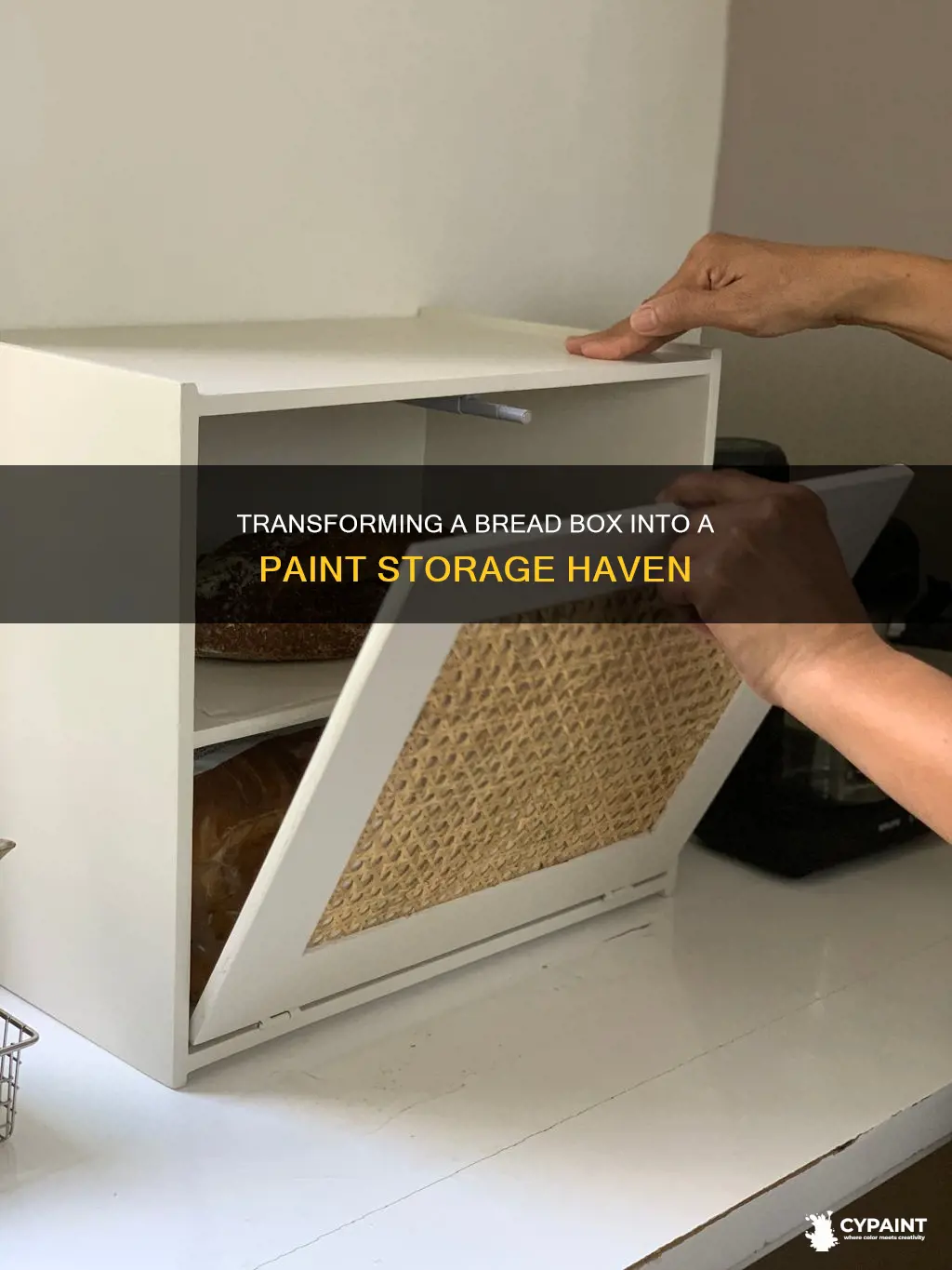 how to paint a bread box to store paints