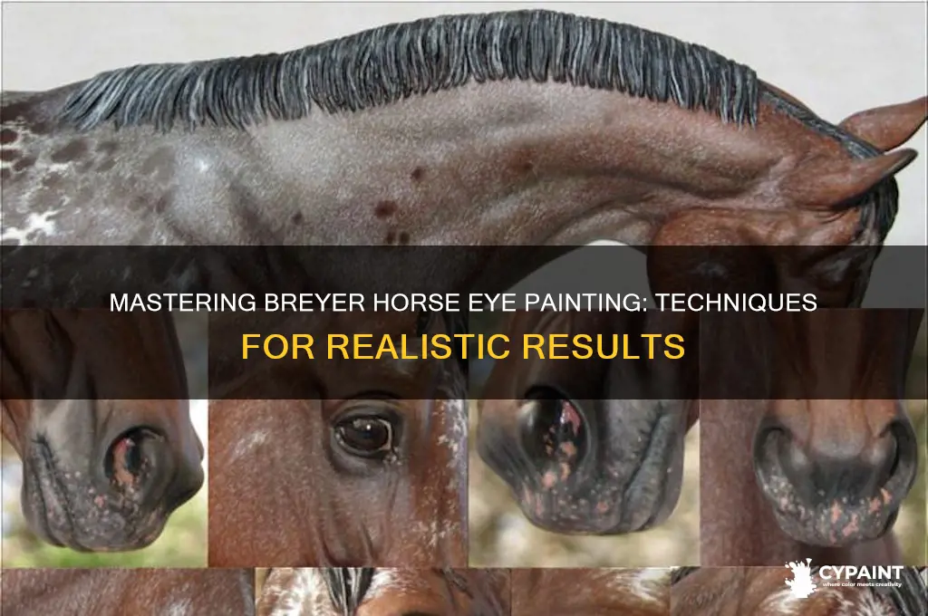 how to paint a breyer horse eye