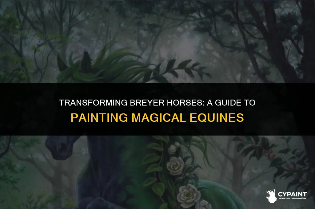 how to paint a breyer horse into a magical horse