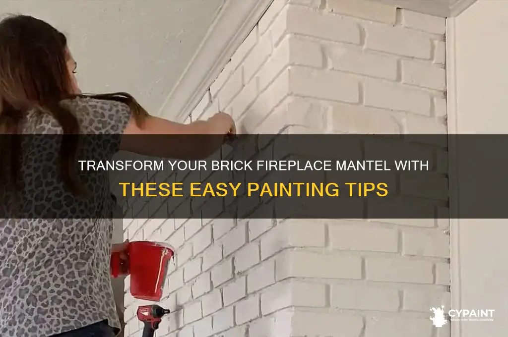 Transform Your Brick Fireplace Mantel With These Easy Painting Tips ...