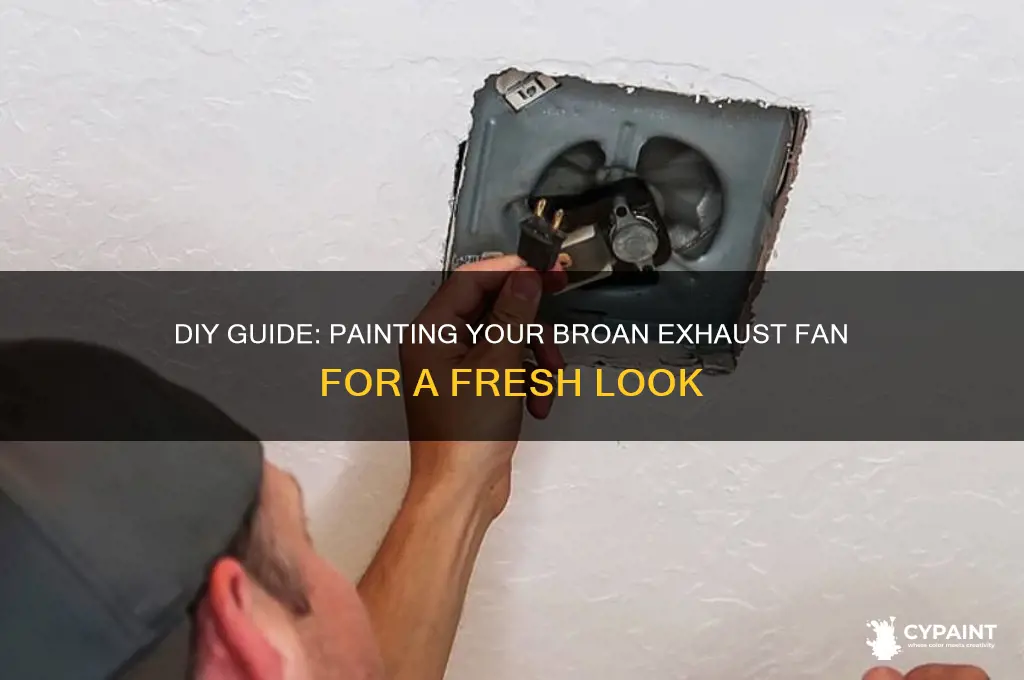 how to paint a broan exhaust fan