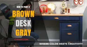 Transform Your Brown Desk: Easy Steps to Paint It Gray