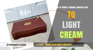 Transforming Treasures: Painting a Brown Jewelry Box to Light Cream Perfection