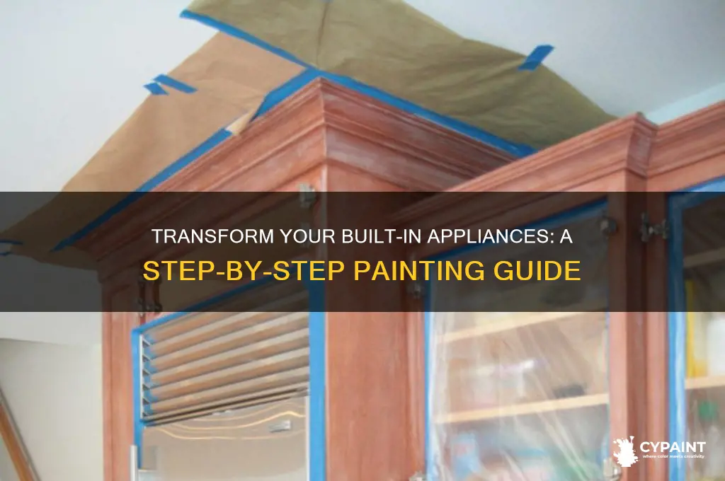 how to paint a built in appliance