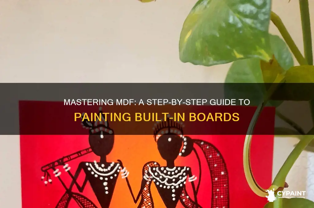 how to paint a built in mdf board