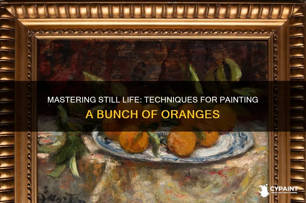 how to paint a bunch of oranges