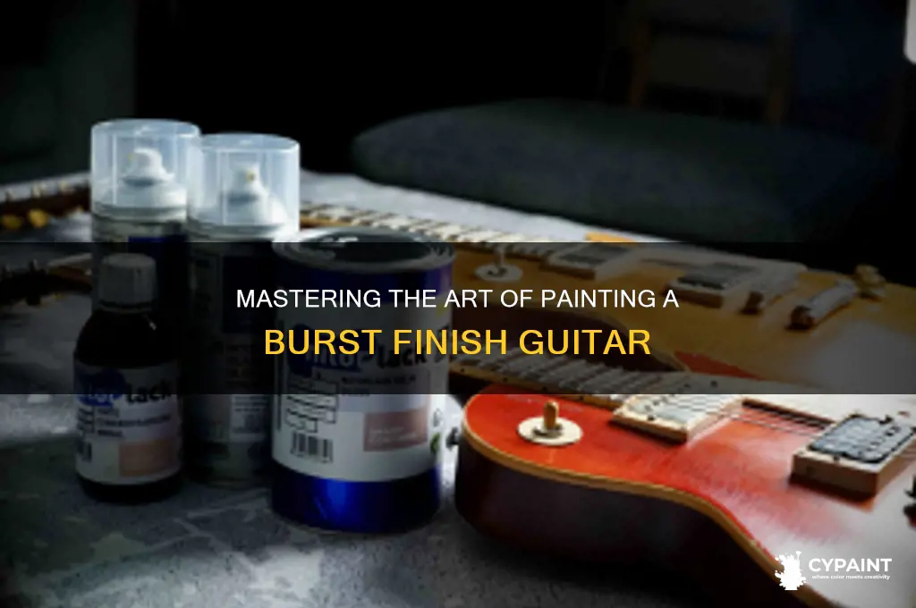 how to paint a burst finish guitar