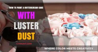 Creating a Luster Dust Painting on Buttercream Cake