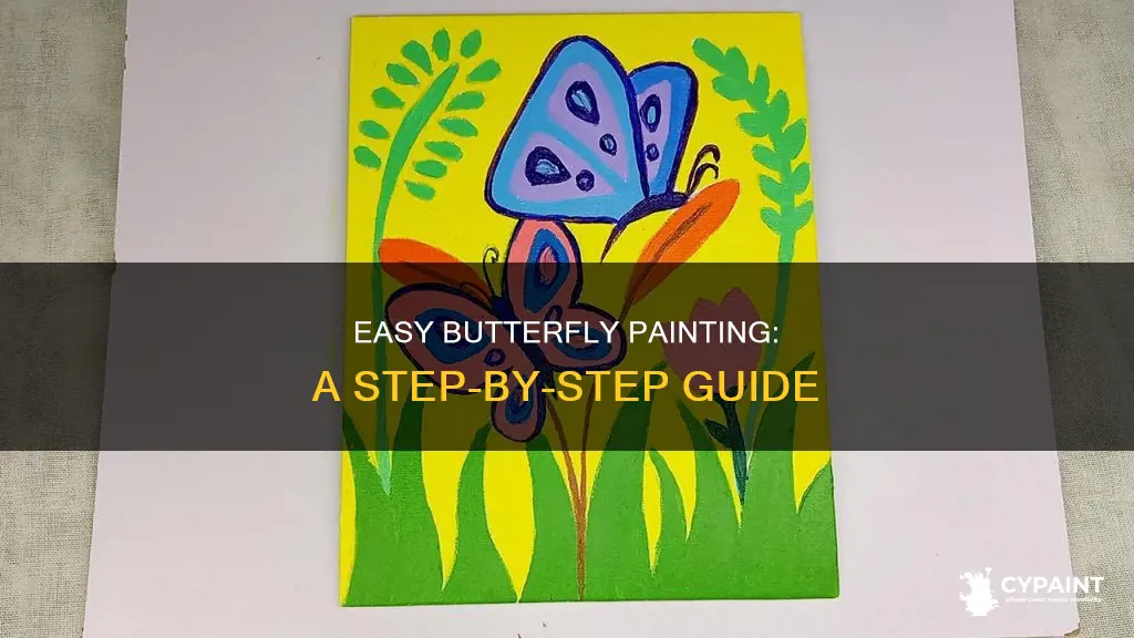 how to paint a butterfly easy step by step
