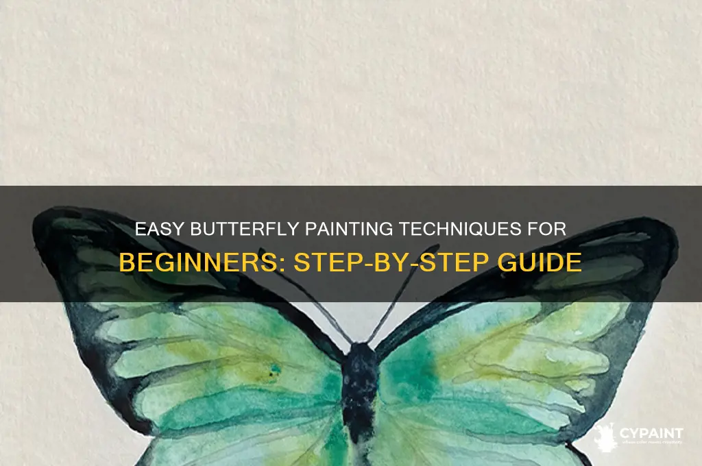 how to paint a butterfly for beginners