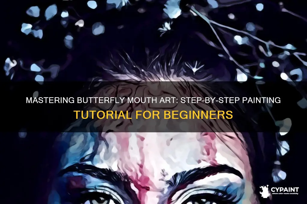how to paint a butterfly mouth drawing
