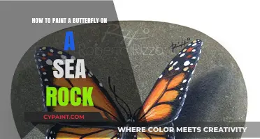 Crafting Sea Rock Art: Painting a Butterfly