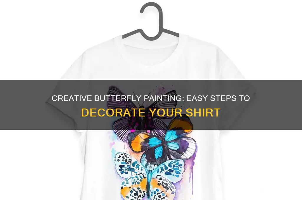 how to paint a butterfly on a shirt