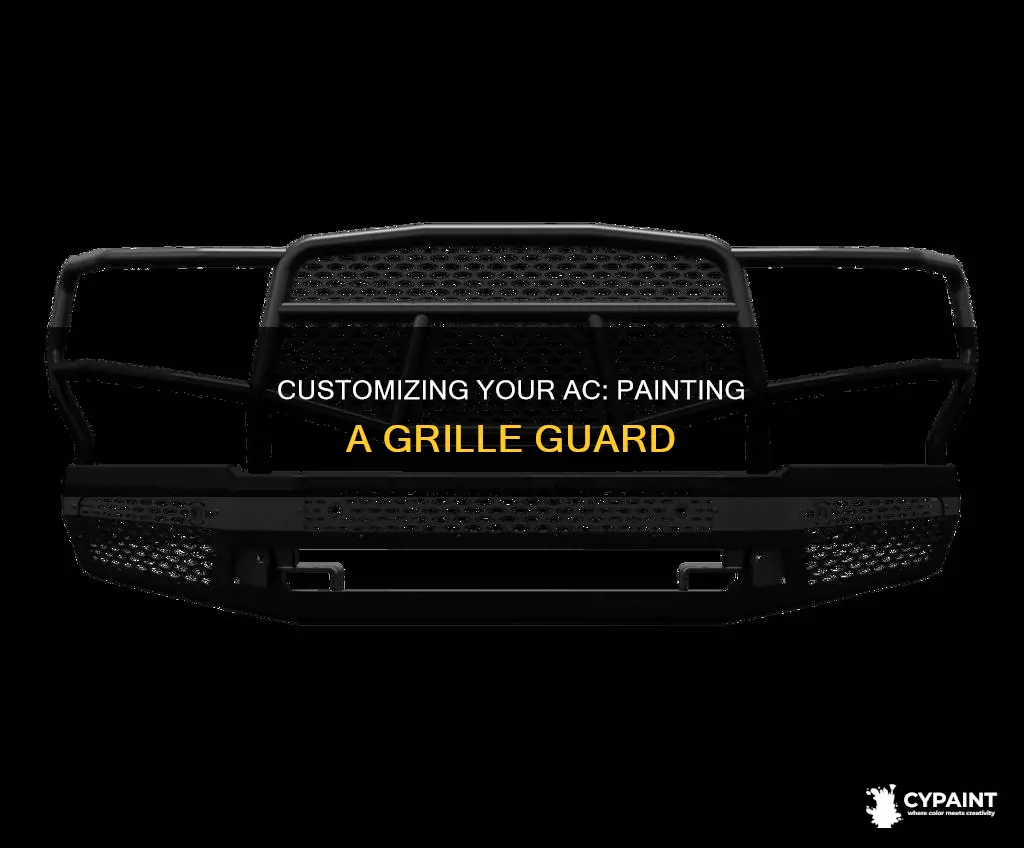 how to paint a c air conditioner grille-guard