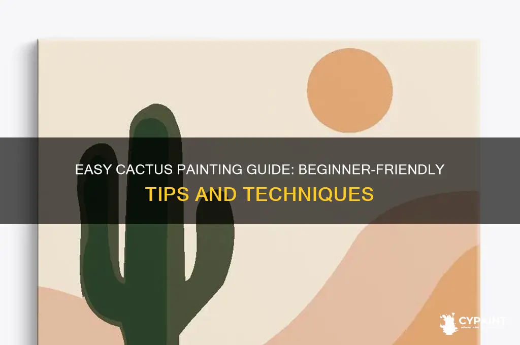 how to paint a cactus for beginners