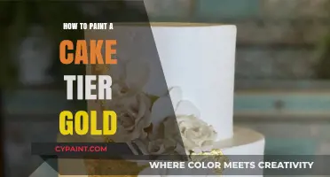 Elegant Gold Cake Tier Painting: A Step-by-Step Guide for Bakers