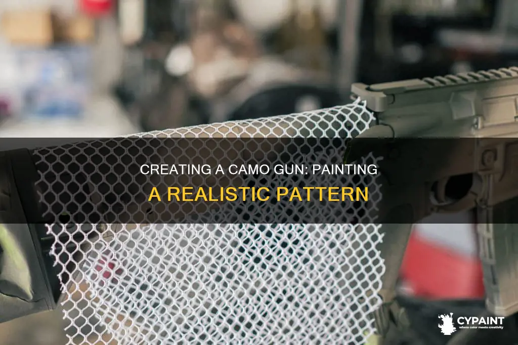 how to paint a camo pattern on a gun