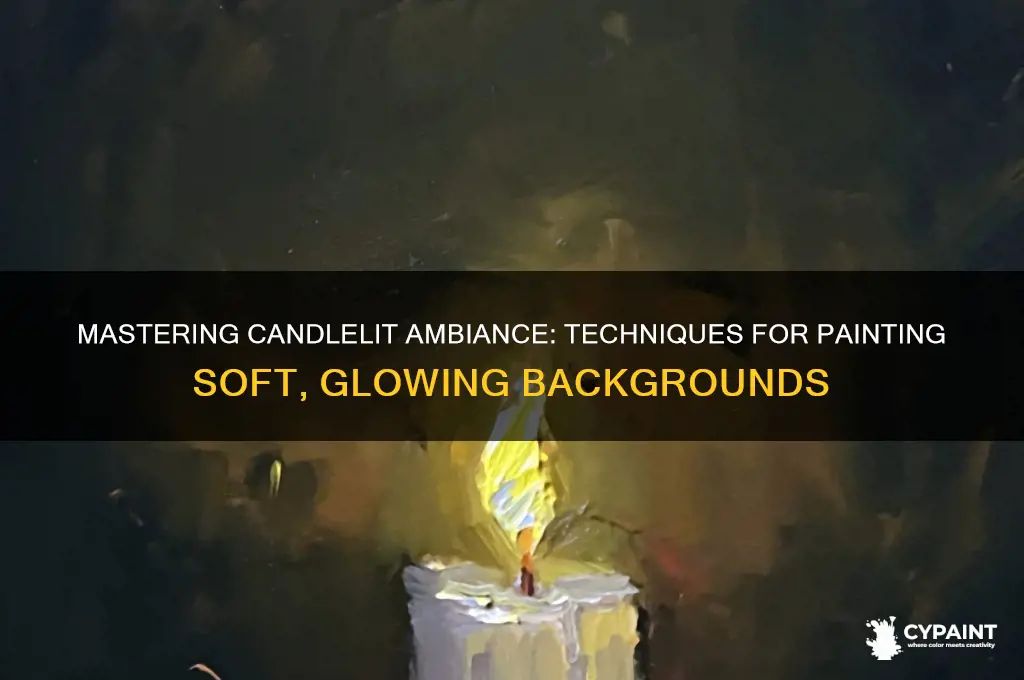 how to paint a candle lite background