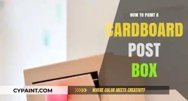 Creative DIY Guide: Painting a Cardboard Post Box Step-by-Step