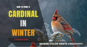 Winter Cardinal Painting: Techniques for Capturing Snowy Beauty on Canvas