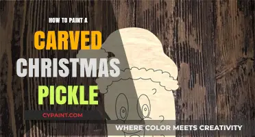 Painting a Carved Christmas Pickle: A Festive DIY Guide