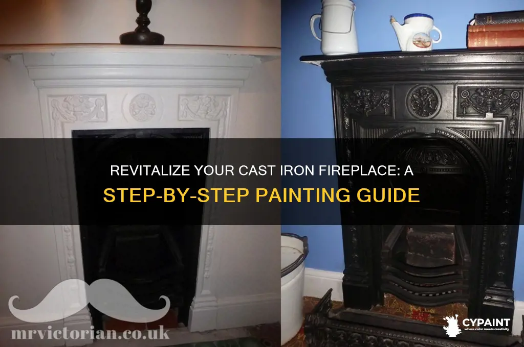 how to paint a cast iron fireplace