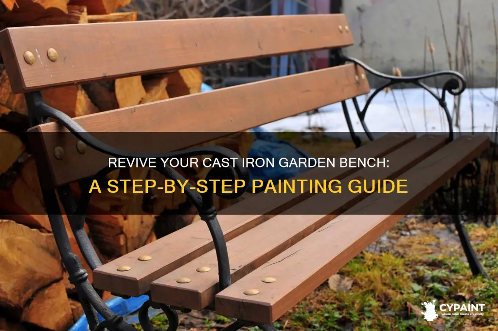 how to paint a cast iron garden bench