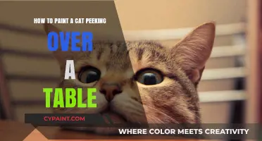 Mastering the Art of Painting a Cat Peeking Over