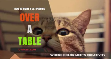 Mastering the Art of Painting a Cat Peeping Over