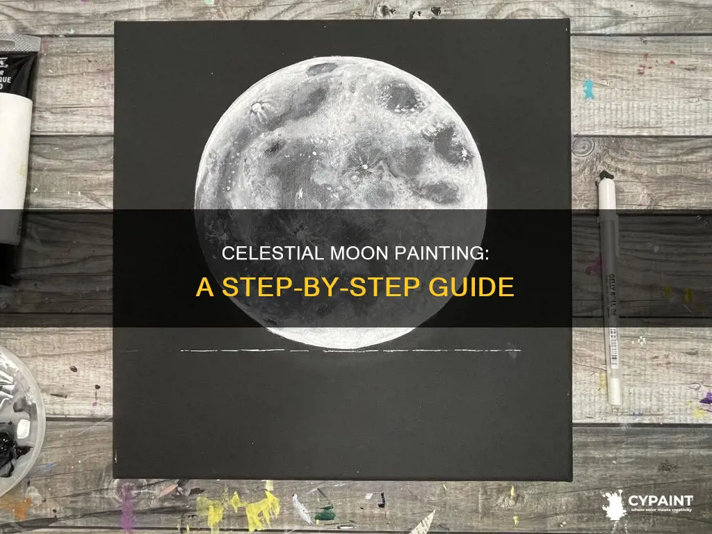 how to paint a celestial moon step by step